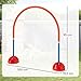 PawHut Agility Set Hunde 4-teiliges Agility-Ausrüstung für Hundetraining mit 4 Türen in Verstellbarer Breite Tragetasche Agilityset für Spiele Training Blau+Orange