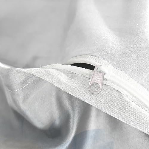 Housse de couette fermeture éclair facile d'entretien lit double 200x200 - 8