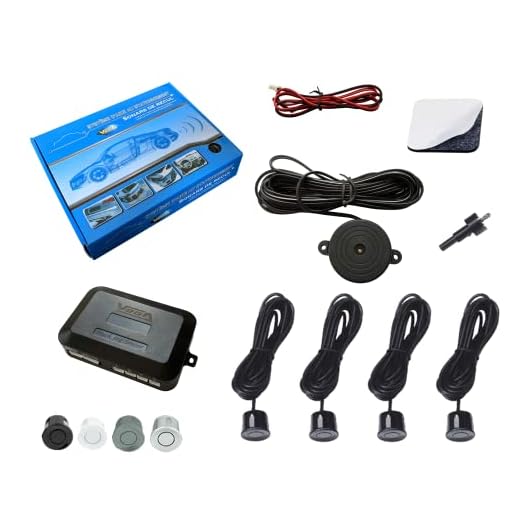 Radars de recul sonore Vega® Marque Française homologué 4 capteurs Noirs