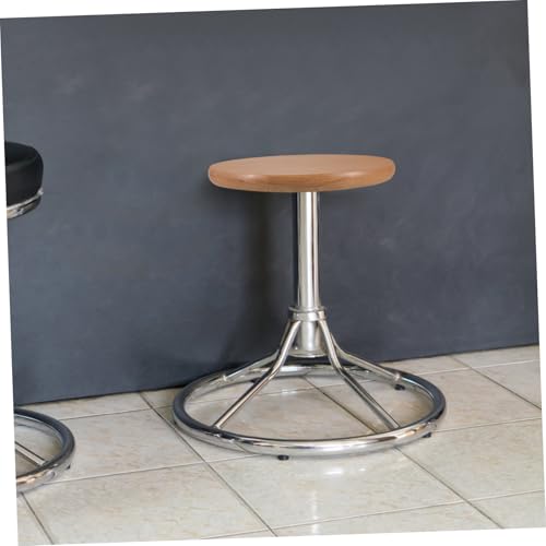 Asiento de reemplazo de madera redondo para taburete de bar 3