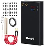 004T Portable Spot Welder - 12000mAh Battery, 199-Level Color Screen, 0.25mm Welding, Dual Pulse, Interchangeable WP110 Welding Pens for DIY Battery Assembly & Repair (Black-7500mah)