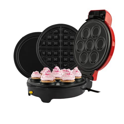 Máquina Cupcakes Crepeira E Waffle Mickey Mallory 5 Em 1