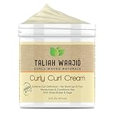 Taliah Waajid Curls Waves Natural - Curly Curl Cream | Extreme Curl Definition Hair Styling Gel | No Build-up or Frizz | 100% Paraben Free | Shea Butter & Sage - 16oz