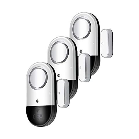 120 DB Loud Door and Window Open Alarm Sensor 3 Pack for Kids, Dementia Patients Safety, Burglar Anti-Theft Wireless Security Alarms Keep Your Home, Pool, Cabinet, Business Safe Cover