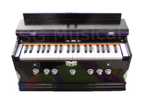 SG Musical HARMONIUM~7 STOPS~440 Hz~SHRUTI~YOGA~KIRTAN~BHAJAN-2 REEDS Indian musical Instruments