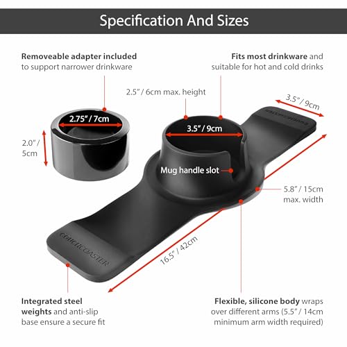 Hit Products CCBROWN Couchcoaster - Original & Patented Armrest Couch Cup Holder thumb #5