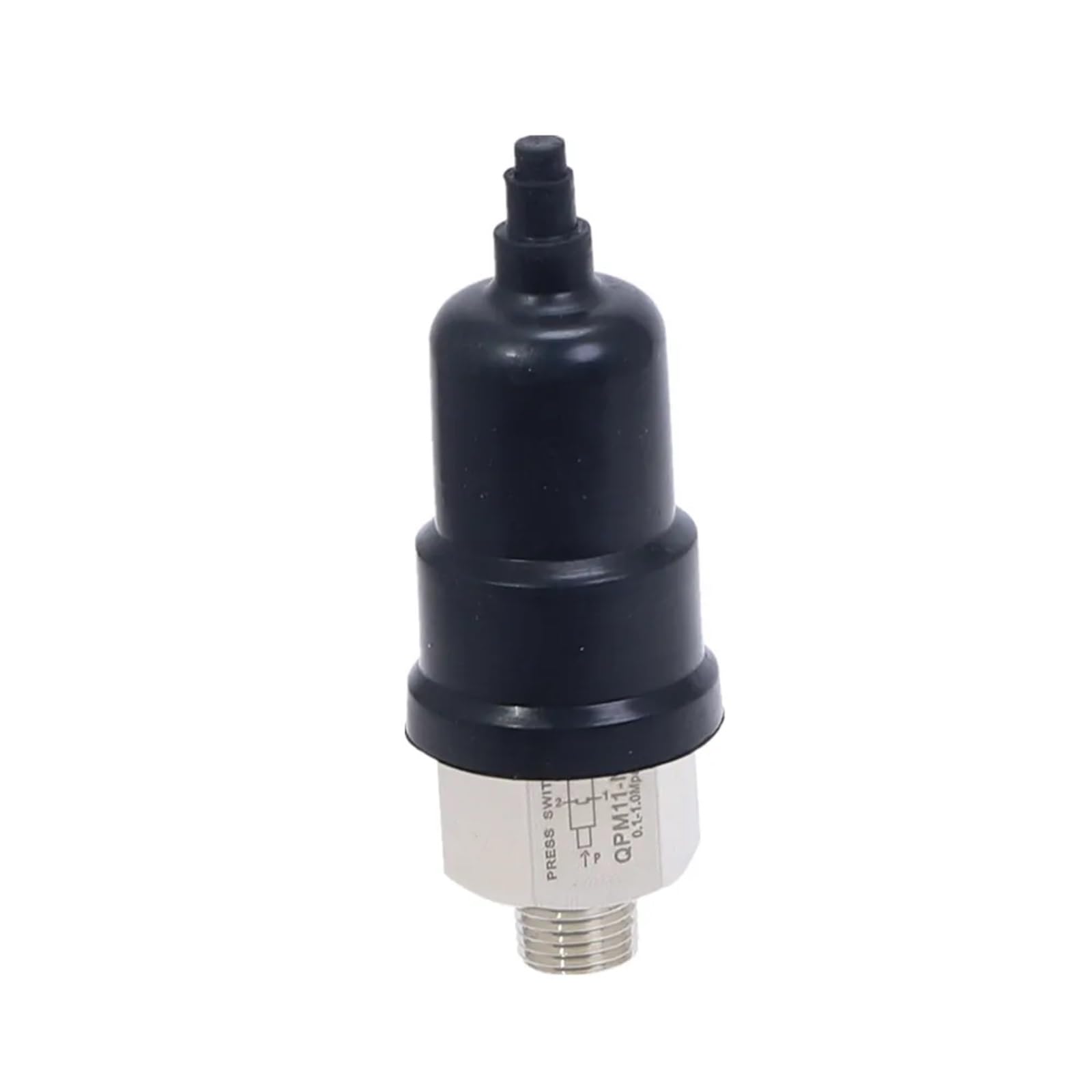 1/8 ''1/4" BSPT 0.1-1.0 MPA commutateur réglable QPM11-NC/QPM11-NO diaphragme pressostat d'air contrôleur buse à Filetage Externe (Color : QPM11 NC, Size : 1/8")