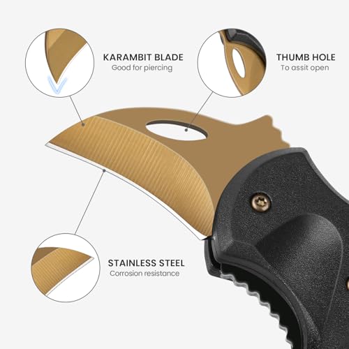 Small Pocket Knife for Men, Cool Folding Knife&hellip;