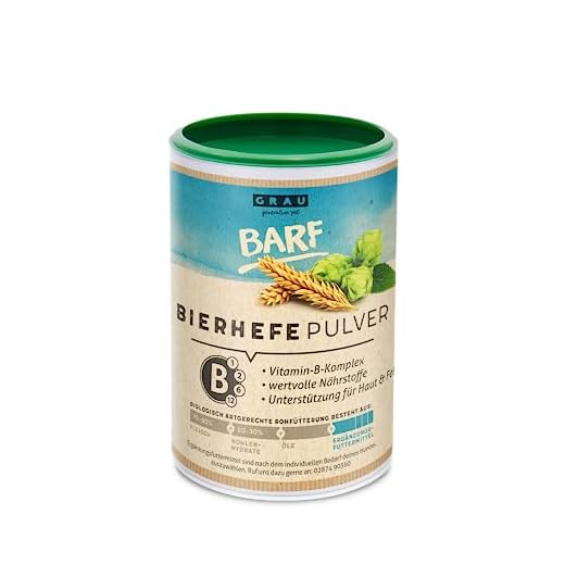 Grau Bierhefe - für Hunde und Katzen - 500 g