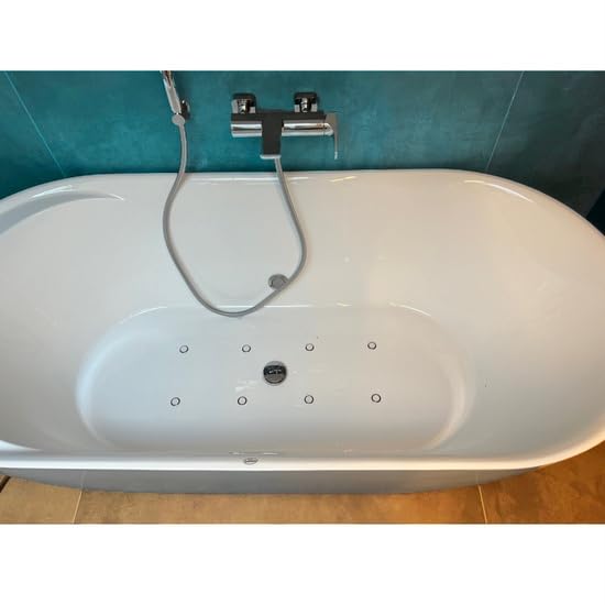 Bagno Italia Nowoczesna wanna wolnostojąca biała centrum łazienka łazienka 170x80 stondowane