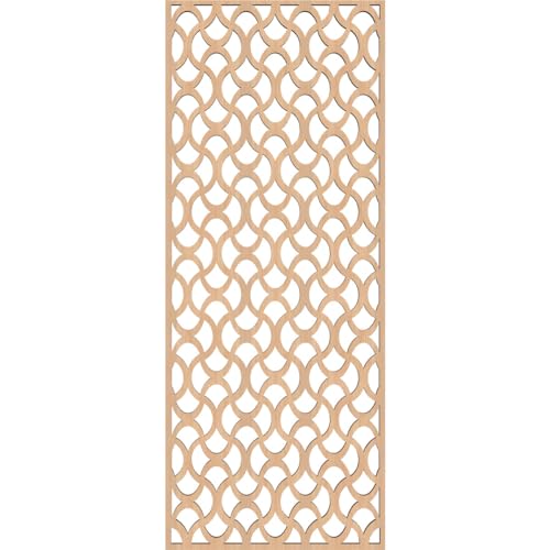 Image of Resort Decorative Pierced Fretwork Wood Wall Panels, 11 3 /8 inchW x 29 3 /8 inchH x 3 /8 inchT, Hickory