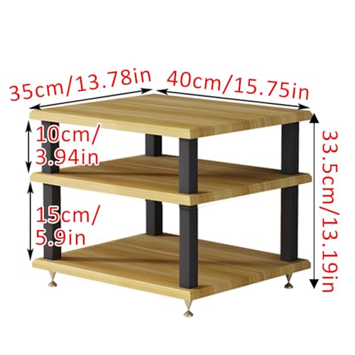 Scaffale angolare a 4 ripiani AV per centro di intrattenimento, elegante espositore per console di gioco, ricevitori stereo e giradischi, soluzione perfetta per il soggiorno