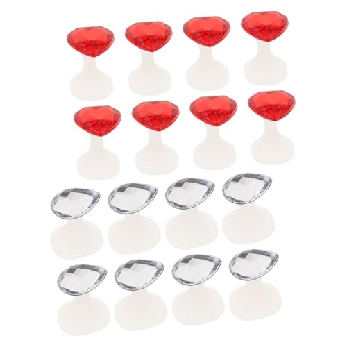 Healeved 16pcs Toe Separator Silicone Nail Art Supplies Toenail Separator Toe Spreader for Nail Supplies