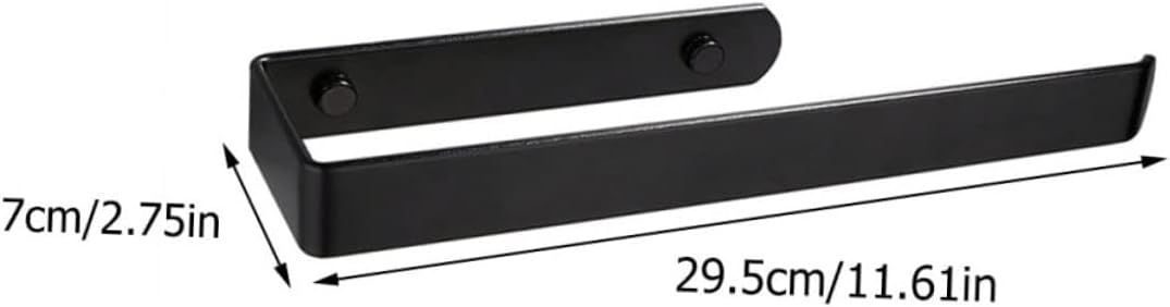 Black Wall - Mounted Toilet Paper Holder, Sleek & Minimalist Bathroom and RV Accessory