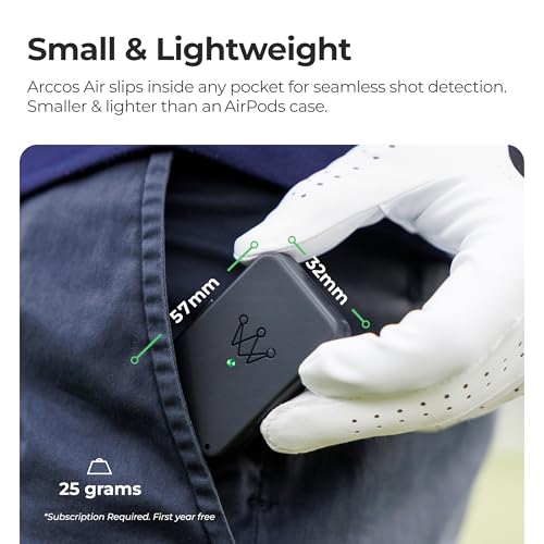Image of Arccos Air (12 mo Membership Included) | Automatic Golf Game Tracking System w / AI GPS Rangefinder & Strokes Gained Analytics, Arccos Club Smart Sensors not required