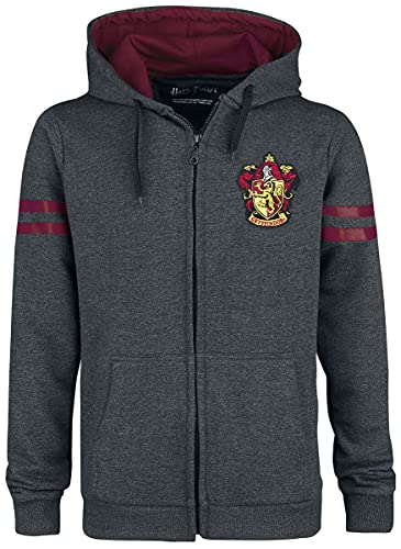 Harry Potter Gryffindor Sport Männer Kapuzenjacke grau/Bordeaux M