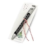 Mopec NK2 Packung mit 8 Multifunktions-Kugelschreibern mit Merry Christmas Buchpunkt, 5,4 x 15 x 1,5 cm.