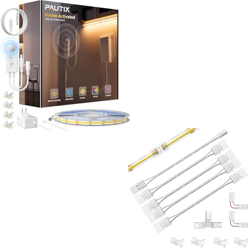 Tira de LED PAUTIX COB con sensor de movimiento 20ft kit miniatura 1