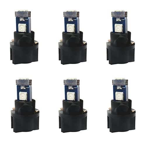 WLJH 6pcs blu Canbus senza errori T5 37 2721 3030