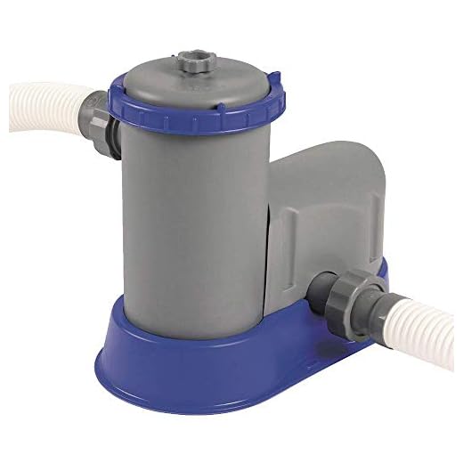 Bestway Flowclear - Bomba Para Piscina, Color Gris