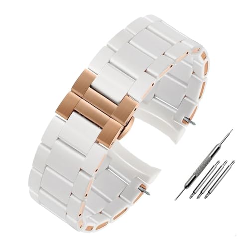 [�����ȓX] �A���}�[�j AR5906 AR5905 AR5890 AR5889 AR5919 AR5920 Cz?owiek 23mm Fit For Kobieta 20mm Fit For Bransoletka �ɓK��(White RG,20mm)