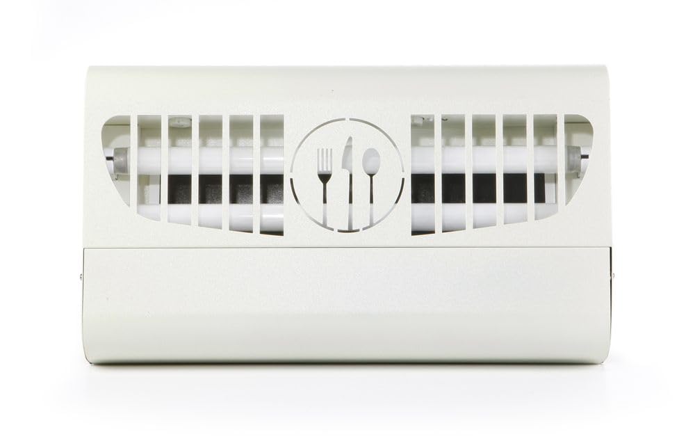 HENDI Insektenvernichter, Klebeplatten, 100m², Insektenkiller, Insektenfanggerät, Elektronisch, Metallgehäuse mit Wandbefestigung, 2 x 15W UV-A, 230V, 30W, 480x100x(H)285mm, ABS Kunststoff
