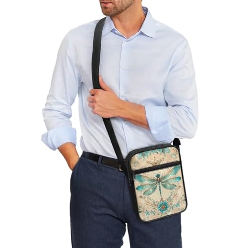 Womens Crossbody Bag Small Messenger Bag Lightweight Cell Phone Purse with Front Pocket Crossbody Purse for Travel4