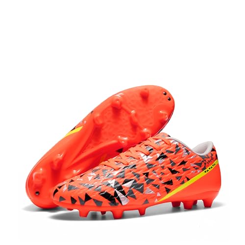 DREAM PAIRS Men's Soccer Cleats Adult Football Shoes Lace-Up Firm Groud Athletic Outdoor Trainning...