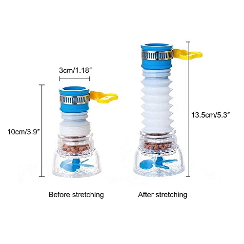 Image of 360 Degree Rotating Water Faucet Aerator Splash-Proof Filter /Anti-Splash Expandable Head Nozzle /Bathroom Tap Adjustable Sprinkler /tap