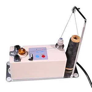 Axis Automatic Bobbin Winder Electric for Juki Brother Janome Singer Bernina Babylock Embroidery Sewing Machine Bobbin Winding Not Working, with Spool Thread Stand, Size M Diameter Max 2.5cm