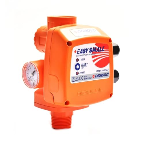 Automatischer Druckregler PEDROLLO Easysmall, 2 m, 1,5 bar, 16 A mit Manometer, PED 50066415P