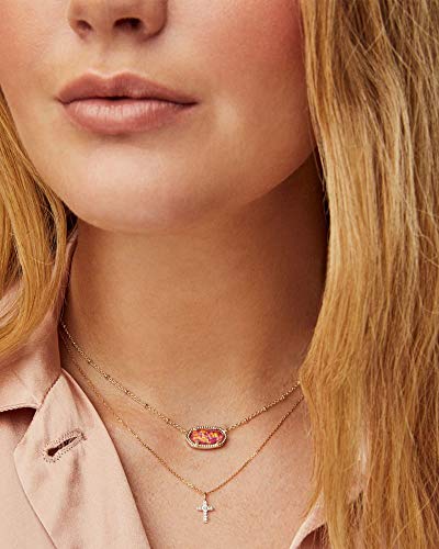 Kendra Scott White Diamond Cross Pendant Necklace in 14k Gold, Fine Jewelry for Women4