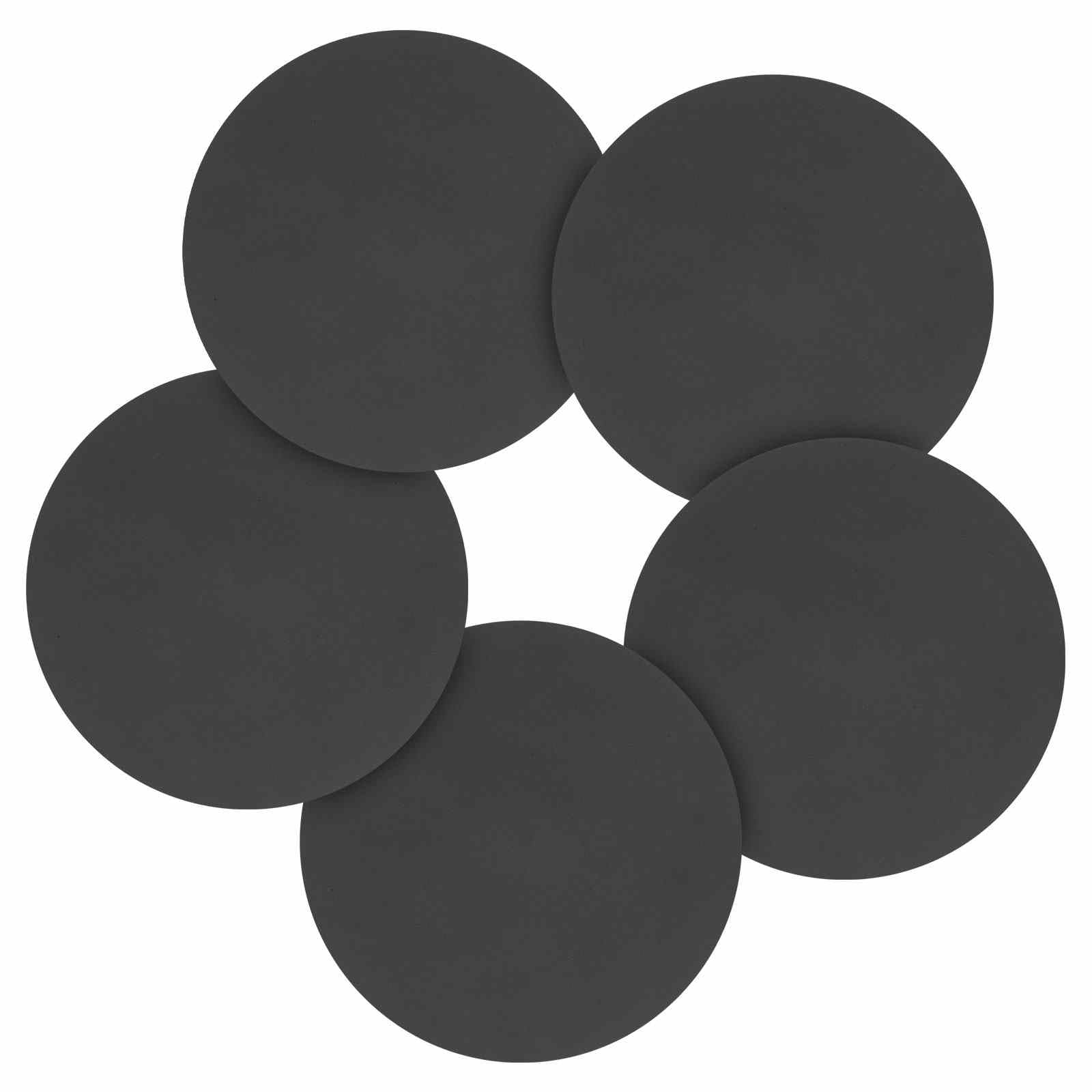 CoCud 30 Pcs 152 mm Sanding Disc 2500 Grit Silicon Carbide Round Hook and Loop Sandpaper for Metal Wood Automotive Boat Building Grinding and Polishing, Black