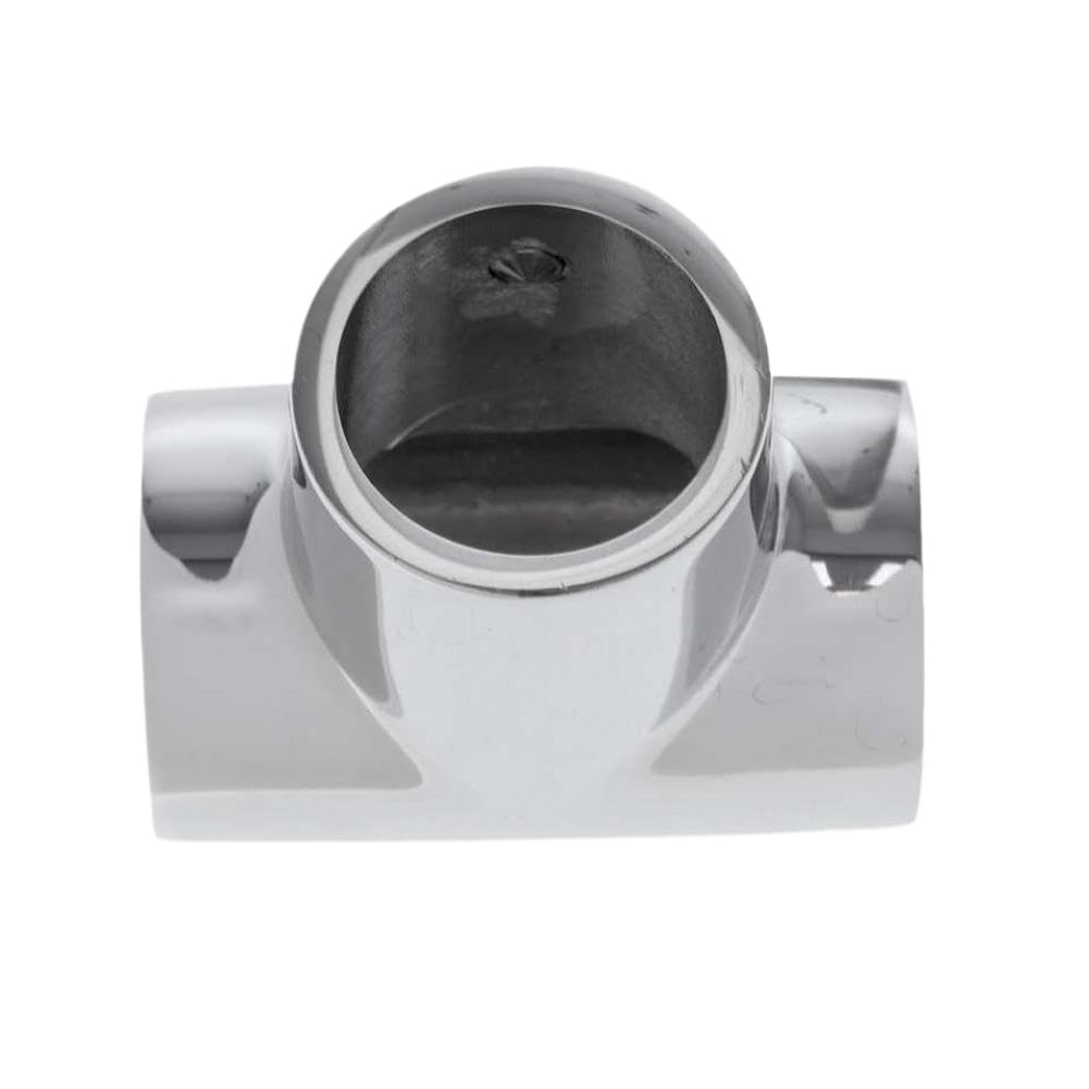Stainless Steel 316 Boat Handrail Tee Railing Holder Mirror Polished 25mm Marine Hardware Compatible with Deck Cabin