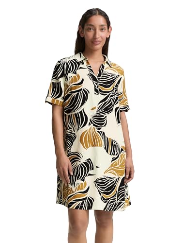 Photo de TOM TAILOR 1046481 Robe, 37999-neutral Cut Leaves Design, 32 Femmes