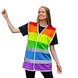 Social Netwear | Warnweste Pride Regenbogenweste für Inklusion und Veranstaltungen, Festivals, Events