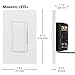 Lutron Maestro LED+ Dimmer Switch for Dimmable LED, Halogen and Incandescent Bulbs, 150W/Single-Pole or Multi-Location, MACL-153M-BI, Biscuit