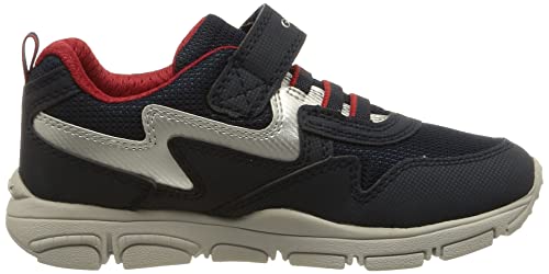 Geox Cnewtorqueboy10, Boy, Navy/Red, 8.5 #TOP5