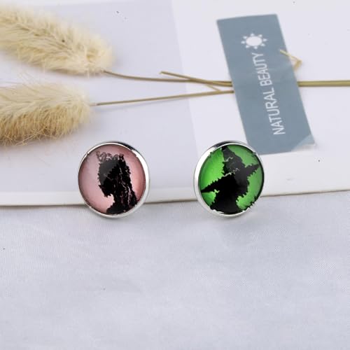 WSNANG Musical Theatre Lover Merchandise Good and Bad Witch Charm Pendant Necklace Good Witch Bad Witch Gift2