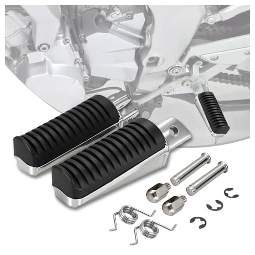 JFGRACING Motorcykel främre fotpinnar vilopedaler för Yamaha TDR125R FZ6 Fazer FZR600 SP XJ600 N S avledning YZF 600 R6