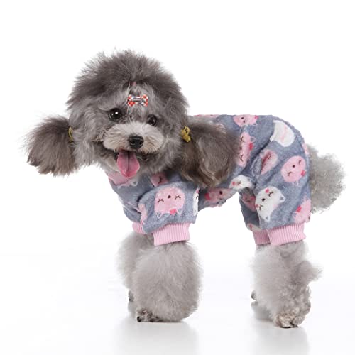 XIAOYU Halloween Pet Clothes Christmas Fuzzy Velvet Doggie Coat Dog Pajamas Pet Cold Weather Clothes Cat Apparel - Image 3