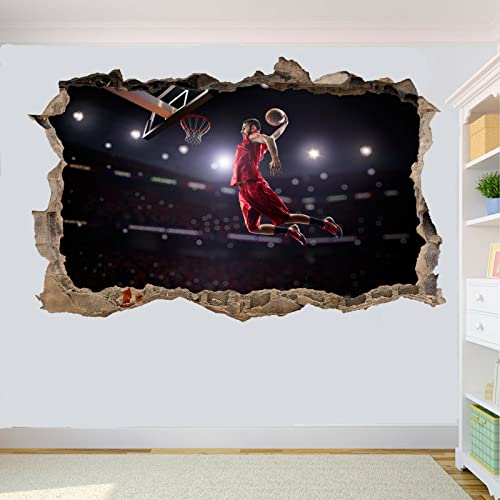 SLAM DUNK BASKETBALL WALL STICKERS 3D ART DECAL MURALS ROOM OFFICE POSTER