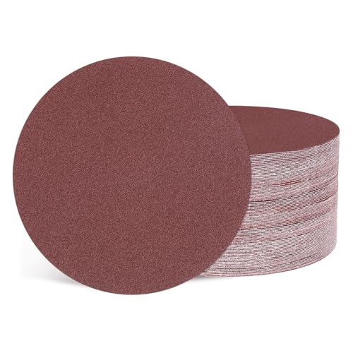 Image of Kozelo 50Pcs Sanding Discs 100 mm 80Grit Hook and Loop Sandpapers Red