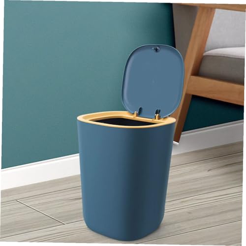 Papelera doméstica conveniente con tapa para cocina y baño miniatura 4