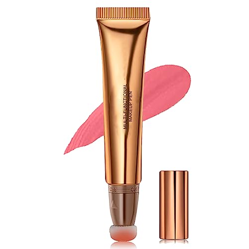 Rosarden Liquid Blush For Cheeks, Matte Beauty Blush Wand With Soft Cushion Applicator For Cheek And Lip Tint, Long Lasting, Waterproof Liquid Blush Makeup, Lightweight, Highly Pigmented Cream Blush #TOP6