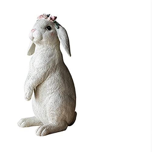 Cadeaux de mariage parfaits : lapin de décoration à couronne dorée - 2