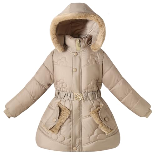 Girls Winter Coats For Kids Puffer Jackets With Fur Collar Hooded Parka Clothes