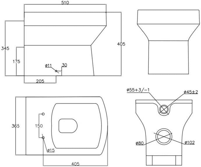 Artis 900mm L Shape Bathroom Vanity Sink Unit Furniture Storage, Right Hand Gloss Grey Vanity Unit + Basin + Ceramic Square Toilet with Concealed Cistern