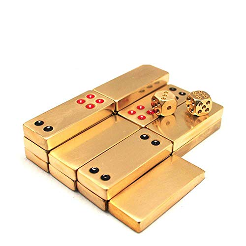 Juego de Mesa Pai Gow con 32 fichas y 2 dados miniatura 6
