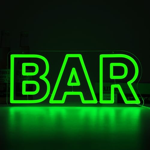 Led Neon Bar Signs for Home Wall Decor Light up Bar Sign Decorations for Home Living Rooms Suitable for Speakeasy Backyard Basement Garage Small Wedding Decor.